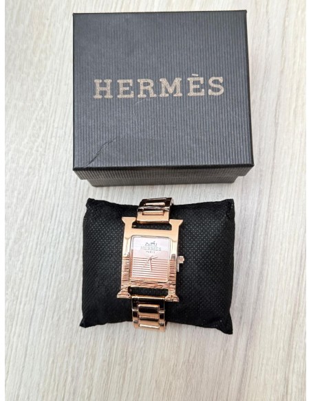 Reloj Herms Oro Rosa - Mujer
