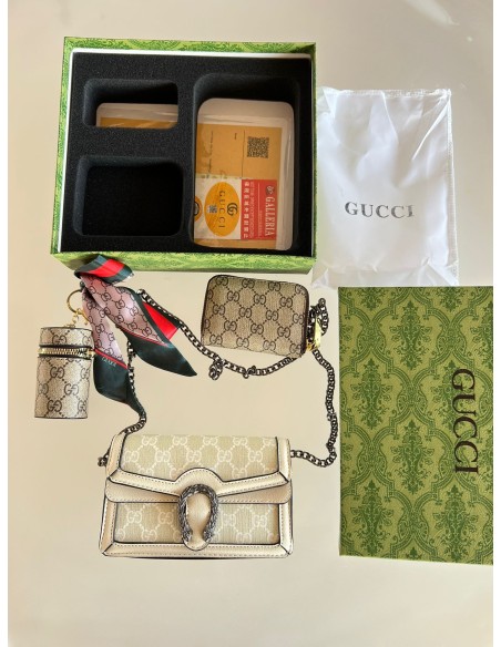 Bolso + llavero + tarjetero Gucc1