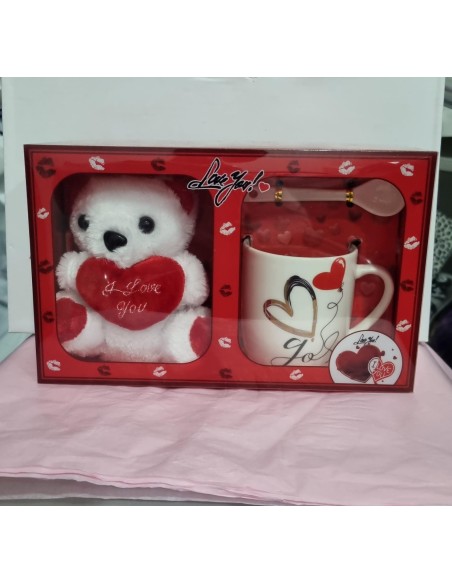 Pack San Valentin taza + osito