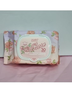 Toallitas Desmaquillantes Rosas 30 ud