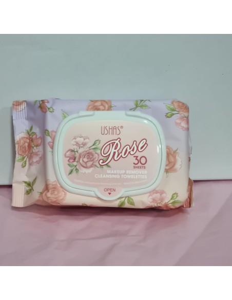Toallitas Desmaquillantes Rosas 30 ud