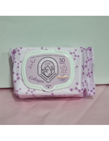 Toallitas Desmaquillantes Colágeno 30 ud