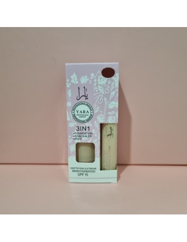 Juego Yara 3 en 1 | Maquillaje y Corrector en un Solo Pack